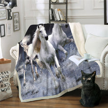 Lade das Bild in den Galerie-Viewer, Double-Layer Thickened Digital Printing Blanket Sofa Blanket Square Plush Blanket
