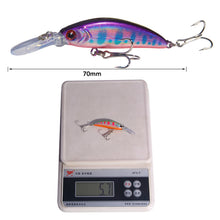 Lade das Bild in den Galerie-Viewer, 2pcs Lure 7cm/5.7G Far Cast Submerged Mino Fresh Water Lure Topmouth Culter
