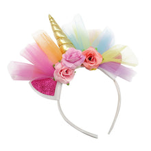 Lade das Bild in den Galerie-Viewer, 2x Halloween Xmas Christmas Gifts Decoration Unicorn Headband Hair Accessories
