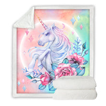 Lade das Bild in den Galerie-Viewer, Double-Layer Thickened Digital Printing Blanket Sofa Blanket Square Plush Blanket
