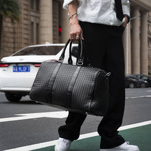 Load image into Gallery viewer, Backpack Travel Bag Business Handheld Big Bag Solid Color Shoulder Hand-Woven Bag
