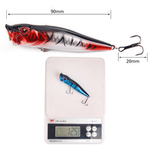 Lade das Bild in den Galerie-Viewer, 2PCs Lure Wave Climbing 9cm/12.5G Simulation Fresh Water Sea Fishing Topmouth Culter
