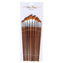 Load image into Gallery viewer, 13 Double Color Nylon Hair Long Brush Holder  Paint Brushes Pen
