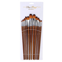 Load image into Gallery viewer, 13 Double Color Nylon Hair Long Brush Holder  Paint Brushes Pen
