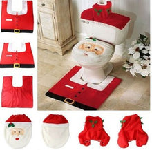 Load image into Gallery viewer, 3pcs Toilet Seat Cover Pads Santa Claus    Three-Piece Snowman    Elf Christmas Deer
