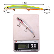 Lade das Bild in den Galerie-Viewer, 2pcs Lure Flying Man 13.5cm 15.4G Far Throw Mino Floating Water Hard Bait
