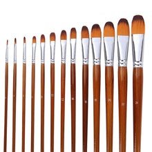 Load image into Gallery viewer, 13 Double Color Nylon Hair Long Brush Holder  Paint Brushes Pen
