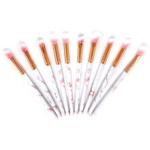 Lade das Bild in den Galerie-Viewer, 10 Marbling Makeup Brushes Eye Brush Beauty Tools
