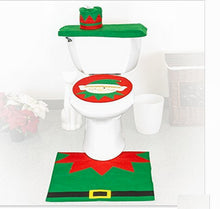 Load image into Gallery viewer, 3pcs Toilet Seat Cover Pads Santa Claus    Three-Piece Snowman    Elf Christmas Deer
