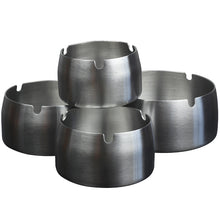 Lade das Bild in den Galerie-Viewer, Ashtray Cylinder Stainless Steel Plated round Large Advertising Hotel KTV Stainless Steel Ash Tray
