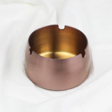 Lade das Bild in den Galerie-Viewer, Ashtray Cylinder Stainless Steel Plated round Large Advertising Hotel KTV Stainless Steel Ash Tray
