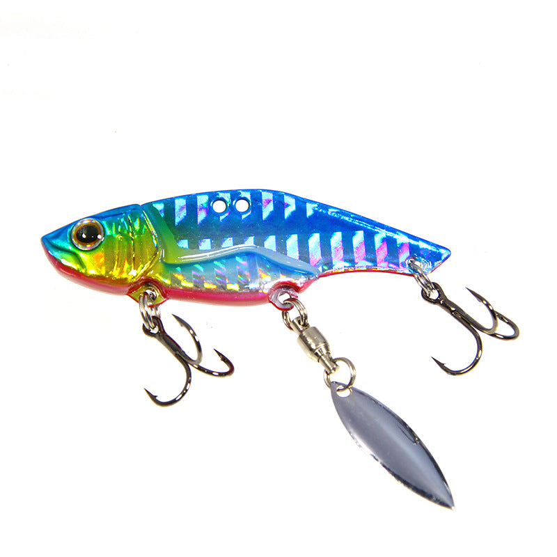 2PCs Willow Leaf Sequins Abnormal VIB Rotating Sequins Far Throw Sea Fishing Fresh Water Bait