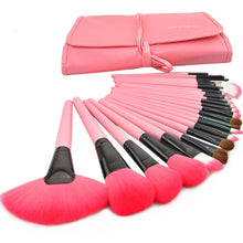 Lade das Bild in den Galerie-Viewer, 24 Pink Black Log Makeup Brush Set Makeup Tools Combination
