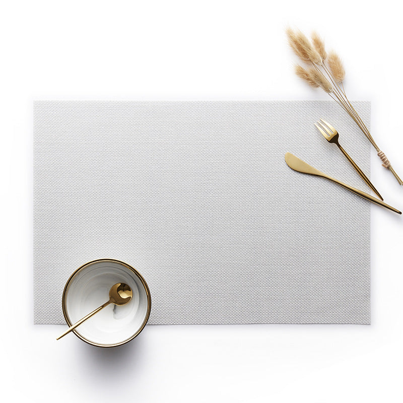 2pcs Christmas Tablecloths European-Style Square Woven Linen-like Placemat