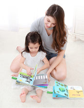Load image into Gallery viewer, 3D Tear-Proof Guess Animal Space Car Cloth Book 0-3 Years Old Baby Early Education
