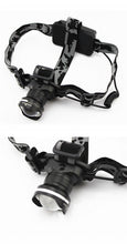 Lade das Bild in den Galerie-Viewer, Head Light Double 18650 Fisheye Zoom XML-T6 Strong Light Night fishing
