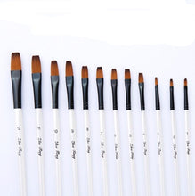 Load image into Gallery viewer, 12 Nylon Wool White Rod Brushes Paint Brushes Pen
