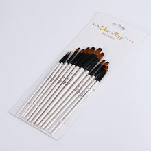 Load image into Gallery viewer, 12 Nylon Wool White Rod Brushes Paint Brushes Pen
