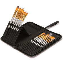 Lade das Bild in den Galerie-Viewer, 15 pcs Blue Rod Nylon Hair Paint Brushes Pen
