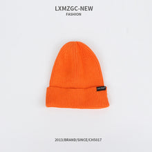 Load image into Gallery viewer, Warm Winter Knit Beanie Hats Trendy Korean Style Macaron Color Solid Color Windproof Wool Unisex
