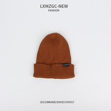 Load image into Gallery viewer, Warm Winter Knit Beanie Hats Trendy Korean Style Macaron Color Solid Color Windproof Wool Unisex
