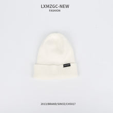 Load image into Gallery viewer, Warm Winter Knit Beanie Hats Trendy Korean Style Macaron Color Solid Color Windproof Wool Unisex
