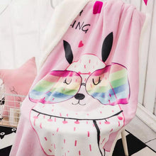 Lade das Bild in den Galerie-Viewer, Double Layer Thickened Cartoon Lambswool Flannel Children's Blanket Baby Blanket Gift Blanket

