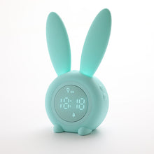 Load image into Gallery viewer, Smart Multi-Function Alarm Clock LED Display Rabbit Timing Alarm Clock Sound and Light Control Night Lamp for Children
