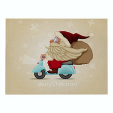 Load image into Gallery viewer, 2PCs Christmas Tablecloths Waterproof Polyester Linen Cartoon Printing Series Dining Table Cushion
