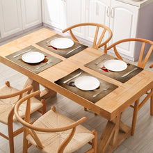 Load image into Gallery viewer, 2PCs Christmas Tablecloths Waterproof Polyester Linen Cartoon Printing Series Dining Table Cushion
