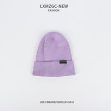 Load image into Gallery viewer, Warm Winter Knit Beanie Hats Trendy Korean Style Macaron Color Solid Color Windproof Wool Unisex

