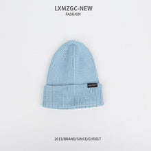 Load image into Gallery viewer, Warm Winter Knit Beanie Hats Trendy Korean Style Macaron Color Solid Color Windproof Wool Unisex
