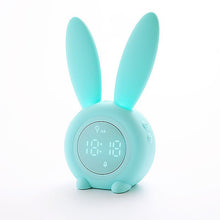 Load image into Gallery viewer, Smart Multi-Function Alarm Clock LED Display Rabbit Timing Alarm Clock Sound and Light Control Night Lamp for Children
