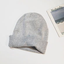 Load image into Gallery viewer, Warm Winter Knit Beanie Hats Korean Solid Color Woolen plus Size Cashmere Ear Protection Wool Unisex
