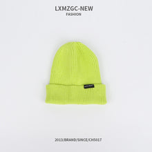 Load image into Gallery viewer, Warm Winter Knit Beanie Hats Trendy Korean Style Macaron Color Solid Color Windproof Wool Unisex
