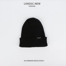 Load image into Gallery viewer, Warm Winter Knit Beanie Hats Trendy Korean Style Macaron Color Solid Color Windproof Wool Unisex

