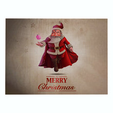 Load image into Gallery viewer, 2PCs Christmas Tablecloths Waterproof Polyester Linen Cartoon Printing Series Dining Table Cushion
