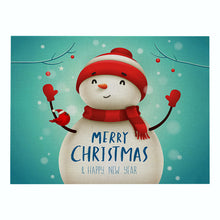 Load image into Gallery viewer, 2PCs Christmas Tablecloths Waterproof Polyester Linen Cartoon Printing Series Dining Table Cushion
