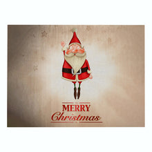 Load image into Gallery viewer, 2PCs Christmas Tablecloths Waterproof Polyester Linen Cartoon Printing Series Dining Table Cushion
