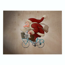 Load image into Gallery viewer, 2PCs Christmas Tablecloths Waterproof Polyester Linen Cartoon Printing Series Dining Table Cushion
