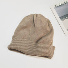 Load image into Gallery viewer, Warm Winter Knit Beanie Hats Korean Solid Color Woolen plus Size Cashmere Ear Protection Wool Unisex
