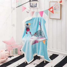 Lade das Bild in den Galerie-Viewer, Double Layer Thickened Cartoon Lambswool Flannel Children's Blanket Baby Blanket Gift Blanket
