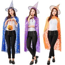 Lade das Bild in den Galerie-Viewer, 2x Halloween Xmas Christmas Gifts Decoration Children&#39;s Cloak Bronzing Pumpkin Cloak Witch Suit Parent-Child Dress up
