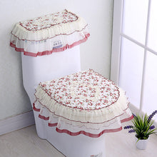Load image into Gallery viewer, 3pcs Toilet Seat Cover Pads Korean Style Fabric Brushed  Three-Piece Set   U-Shaped Fabric

