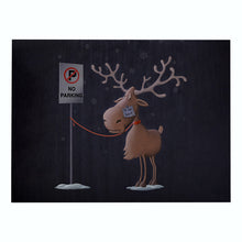 Load image into Gallery viewer, 2PCs Christmas Tablecloths Waterproof Polyester Linen Cartoon Printing Series Dining Table Cushion
