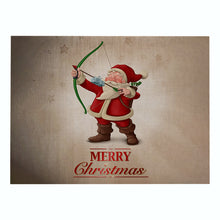 Load image into Gallery viewer, 2PCs Christmas Tablecloths Waterproof Polyester Linen Cartoon Printing Series Dining Table Cushion
