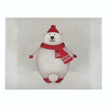 Load image into Gallery viewer, 2PCs Christmas Tablecloths Waterproof Polyester Linen Cartoon Printing Series Dining Table Cushion
