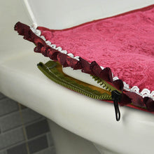 Load image into Gallery viewer, 3pcs Toilet Seat Cover Pads Household Flannel Thicker  Zipper Velcro Fastener
