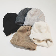 Load image into Gallery viewer, Warm Winter Knit Beanie Hats Korean Solid Color Woolen plus Size Cashmere Ear Protection Wool Unisex
