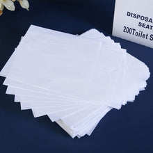 Load image into Gallery viewer, 3pcs Disposable Toilet Mat Regenerated Pulp Toilet Seat Paper Aircraft Soluble Water Toilet Seat Paper Aviation
